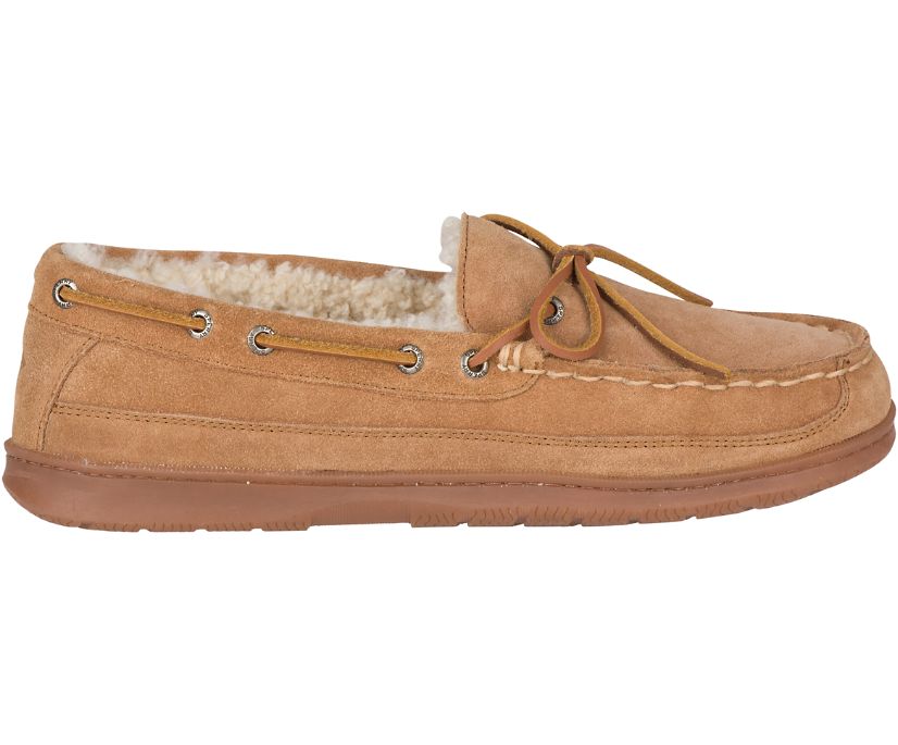 Sperry Shearling Cup Sole Slippers - Men's Slippers - Brown [ZB5403187] Sperry Ireland